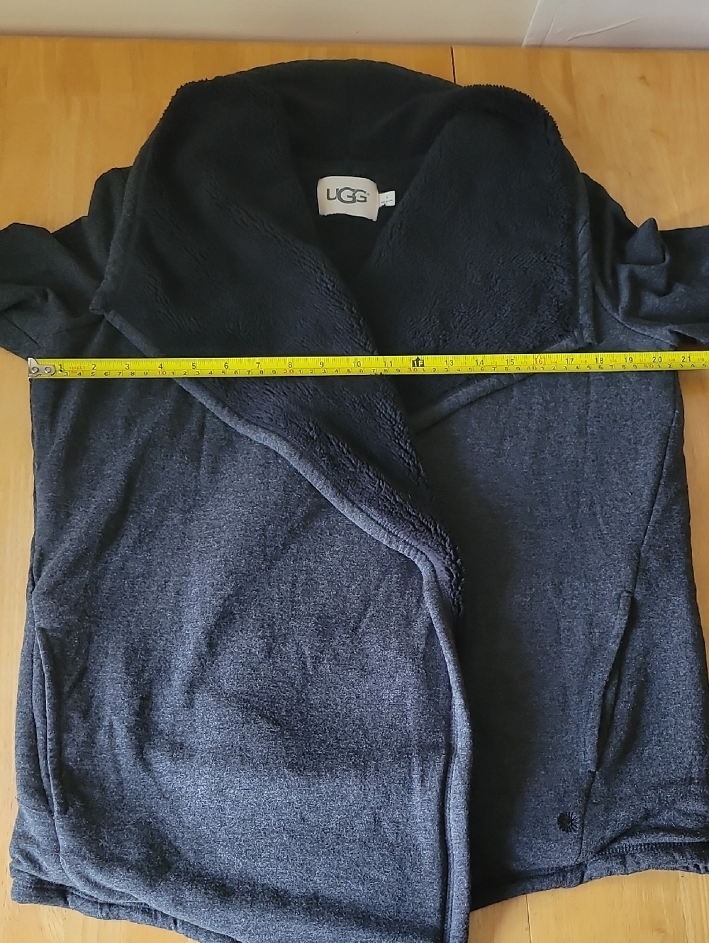 UGG Sherpa Lined Shawl Cardigan - Picture 9 of 13